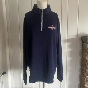 NWT Peter Millar Men's 1/4 Zip Atlanta Braves World Series Pullover